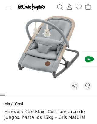 Hamaca Maxi-Cosi Kori con arco de juegos