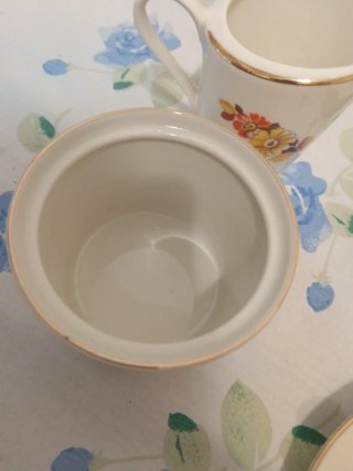 Servizio Tè Vintage Porcellana Fiorito