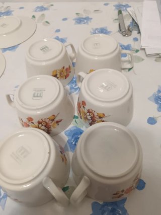 Servizio Tè Vintage Porcellana Fiorito