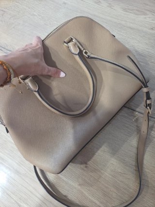 Bolso Michael Kors Beige y Dorado