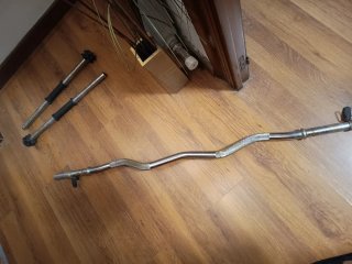 2 Barras de pesas con discos