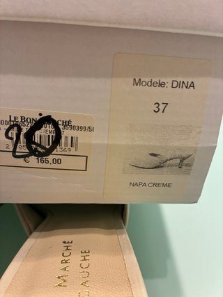 Mules de piel auténtica beige