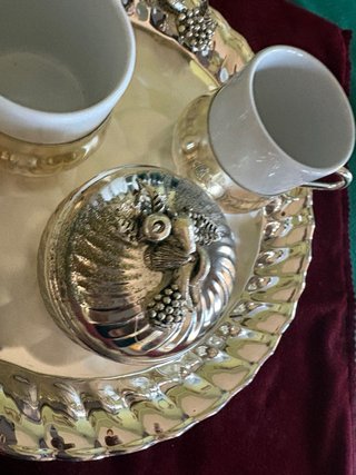 Set caffè placcato argento