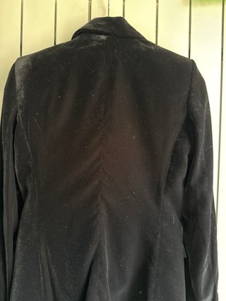 Americana terciopelo negra Mango