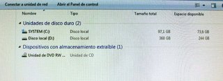 PC AMD 64x2 torre Medion. W7/4Gb/500 SATA/AMD5450
