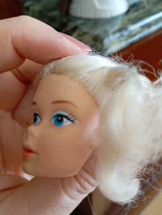 Testa Barbie ballerina anni 70