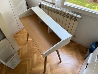 Escritorio Nórdico Blanco y Madera