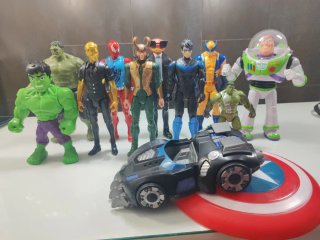 Pack Figuras Acción Varios Superhéroes