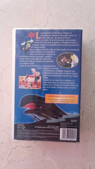 VHS Pinocho - Walt Disney Los Clásicos