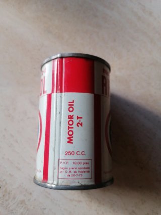 Lata Vintage aceite mezcla Repsol 2T