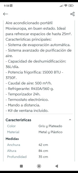Aire Acondicionado Portátil + Bomba calor inverno