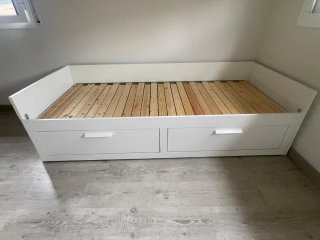 Mueble cama 160x200cm con colchones