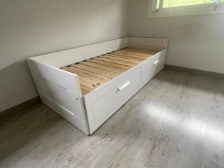 Mueble cama 160x200cm con colchones