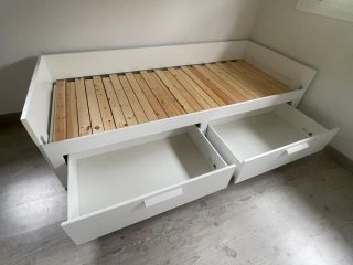 Mueble cama 160x200cm con colchones