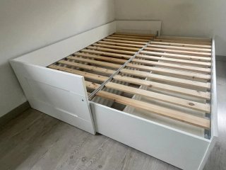 Mueble cama 160x200cm con colchones