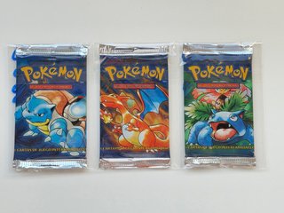 3 Sobres Pokémon Base Set Español HEAVY