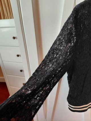 Cazadora Lola Casademunt encaje negra M