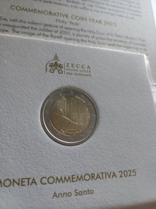 2 Euro Vaticano 2025 Anno Santo