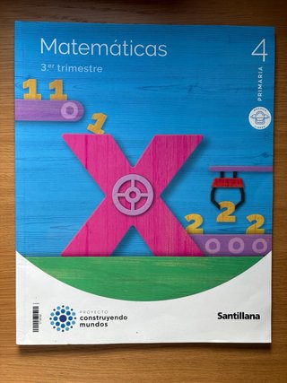 Libro Santillana Matematicas 4 Primaria.