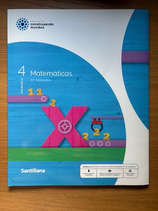 Libro Santillana Matematicas 4 Primaria.
