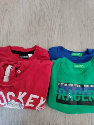 Lotto 4 magliette bimbo 18 mesi