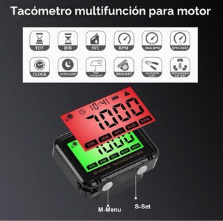 Tacómetro Digital LCD Inducción Inalámbrica