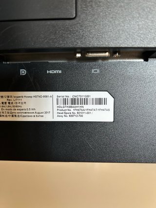 Monitor HP Plata y Negro 24 pulgadas