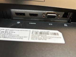 Monitor HP Plata y Negro 24 pulgadas