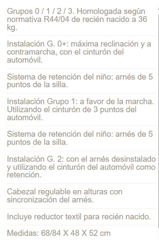 Silla Coche Nurse Driver 2 G. 0/1/2/3