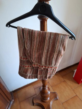 Completo donna marrone e rosso vintage