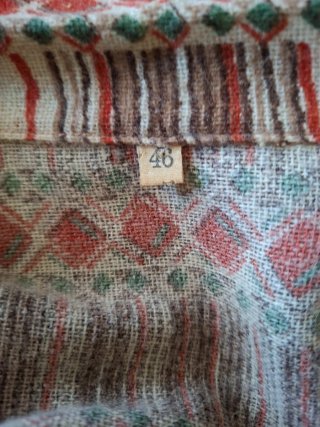 Completo donna marrone e rosso vintage