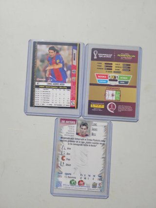 Lote 3 cromos Messi F.C. Barcelona