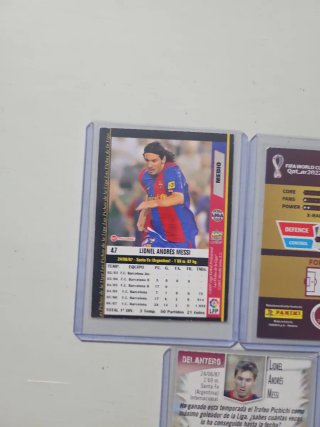 Lote 3 cromos Messi F.C. Barcelona