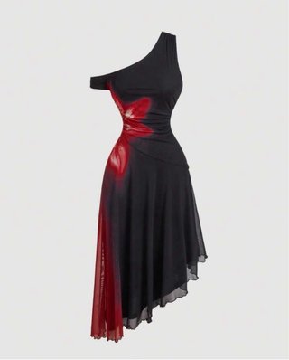 Vestido de terciopelo y tul para baile/actuaciones