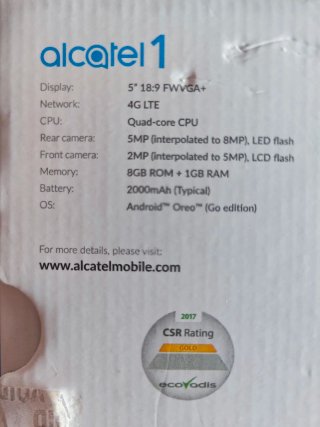 Móvil barato Alcatel 1 5033D Negro