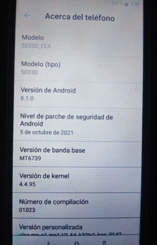 Móvil barato Alcatel 1 5033D Negro