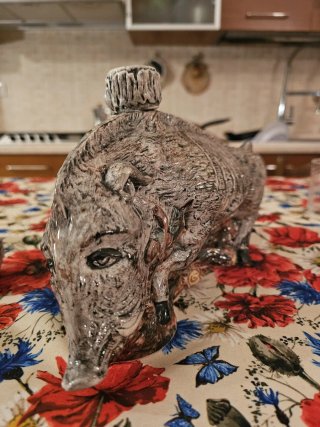 Bottiglia cinghiale e 5 bicchierini
