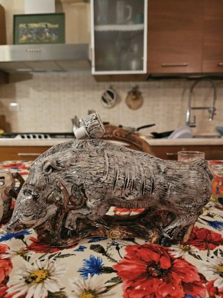 Bottiglia cinghiale e 5 bicchierini