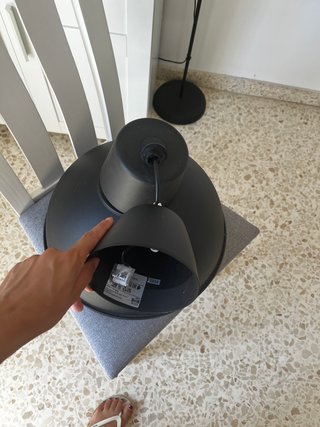 2 Lámparas Negras Ikea Salón/Dormitorio