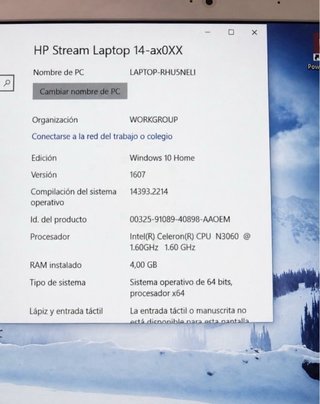 HP Stream 14 Blanco + Cargador