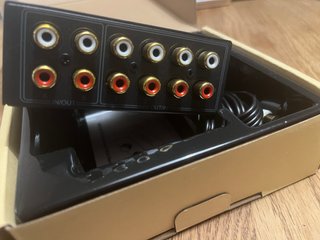 PROZOR Conmutador Audio RCA Bi-Direccional