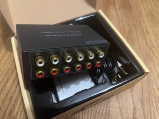 PROZOR Conmutador Audio RCA Bi-Direccional