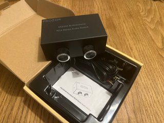 PROZOR Conmutador Audio RCA Bi-Direccional