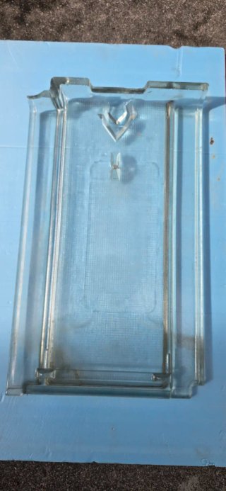 Teja de cristal plana alicantina
