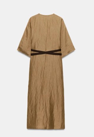 Vestido Túnica mezcla Lino Zara