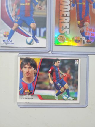 Lote 3 cromos Messi
