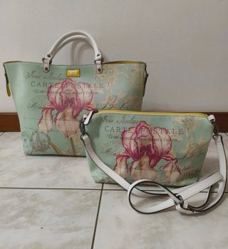 Set borse Y Not Milano Iris floreale