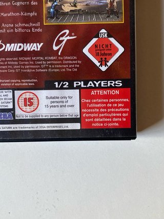 Mortal Kombat Trilogy Sega Saturn Edicion PAL