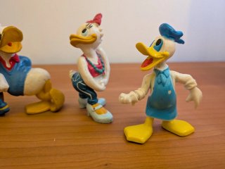 Muñecos Donald y Daisy, años 80