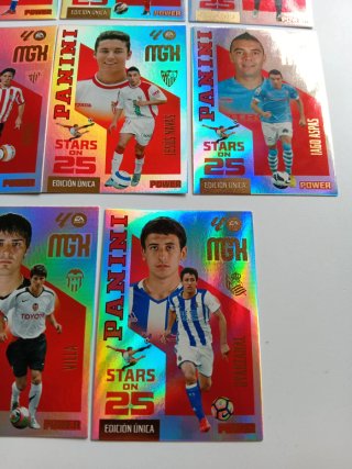 Lote Panini Stars on 25 Edición Única 14 cards